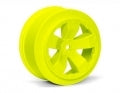 Sabertooth Short Course Wheels (Yellow)(+3mm)