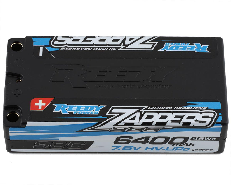 Reedy Zappers 2S 短型 90C 锂电池 (7.6V/6400mAh) 带 5 毫米子弹头