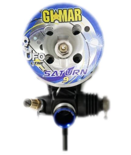 Gimar RC Saturn Onroad 1/8 Nitro Engine (with 2161 pipe and 41016 manifold) Combo