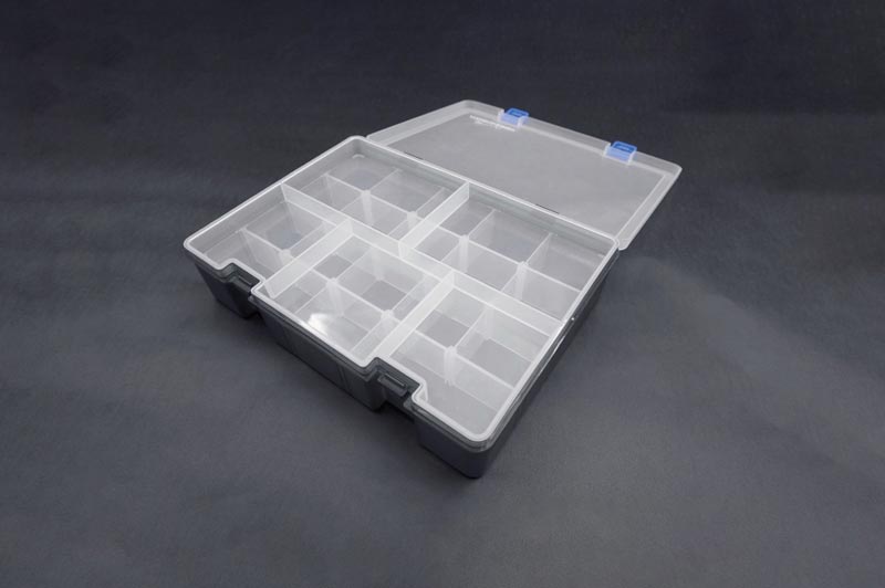 Koswork Two Layer Parts Case 245x175x56 (w/Tray and Partition)
