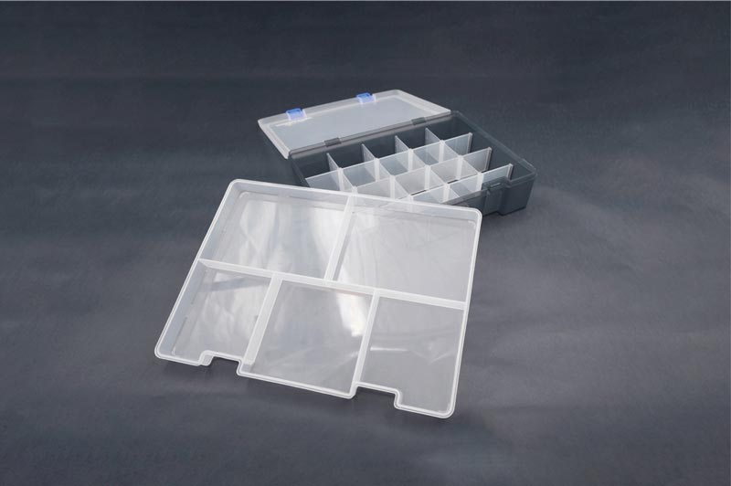 Koswork Two Layer Parts Case 245x175x56 (w/Tray and Partition)