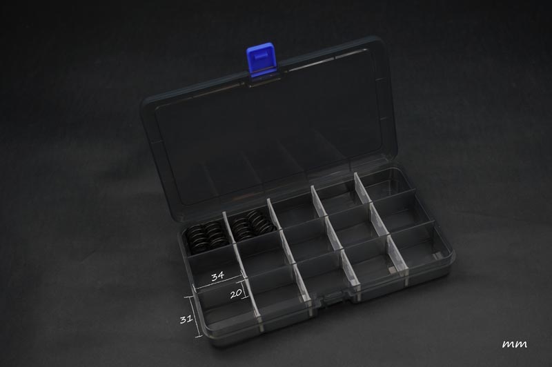 Koswork Parts Box 177x102x25 (15 compartments, removable dividers)