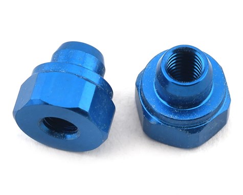 RC10B74 铝制电池带螺母（蓝色）(2)